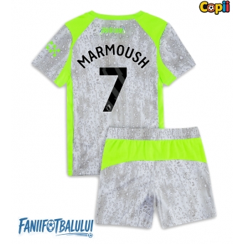 Manchester City Omar Marmoush #7 Echipament de Fotbal Replică 2025-26 Copii Treilea (+ Șorturi)